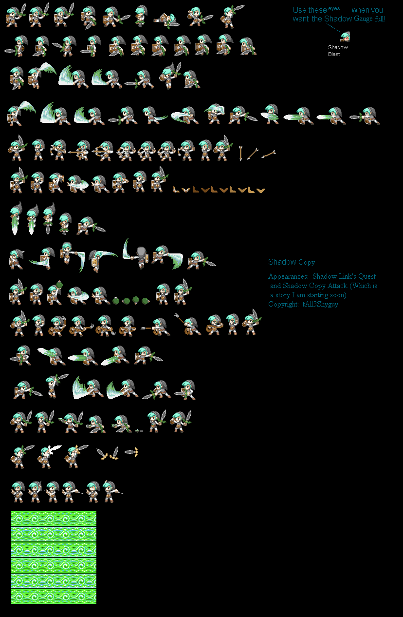 Shadow Copy Sprite Sheet by tAll3Shyguy on DeviantArt