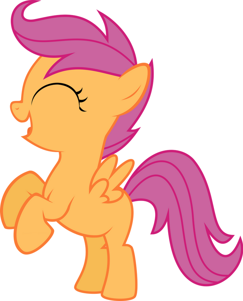 Scootaloo Happy Rear Vector by StarshineCelestalis