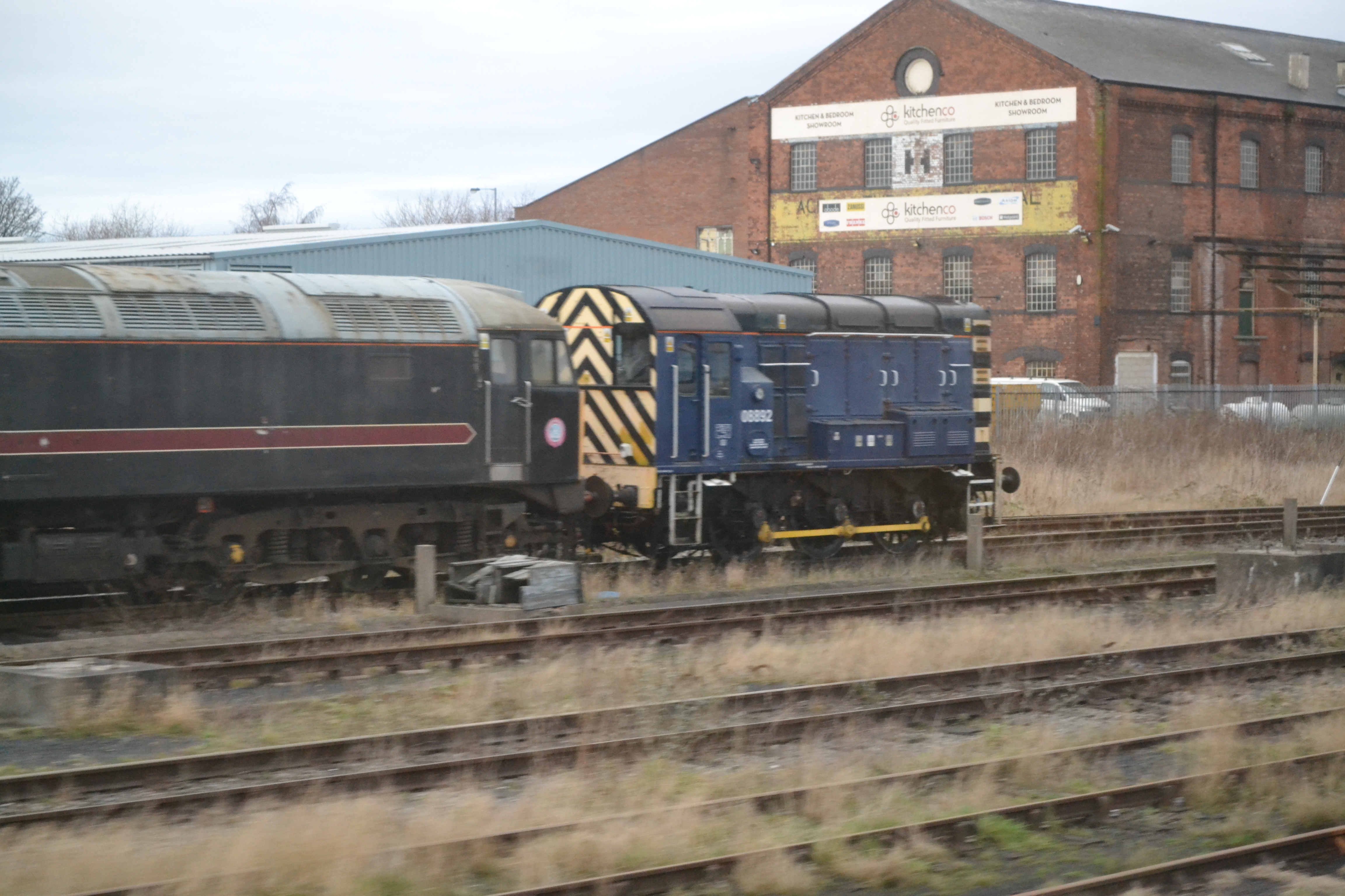 Class 47703 and Class 08892