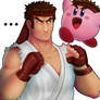 Smash Bros: Ryu and Kirby