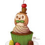 Rowlet Cupcake