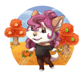 Meg - Completed Animal Crossing YCH