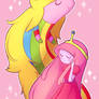 Princess Bubblegum and Lady Rainicorn