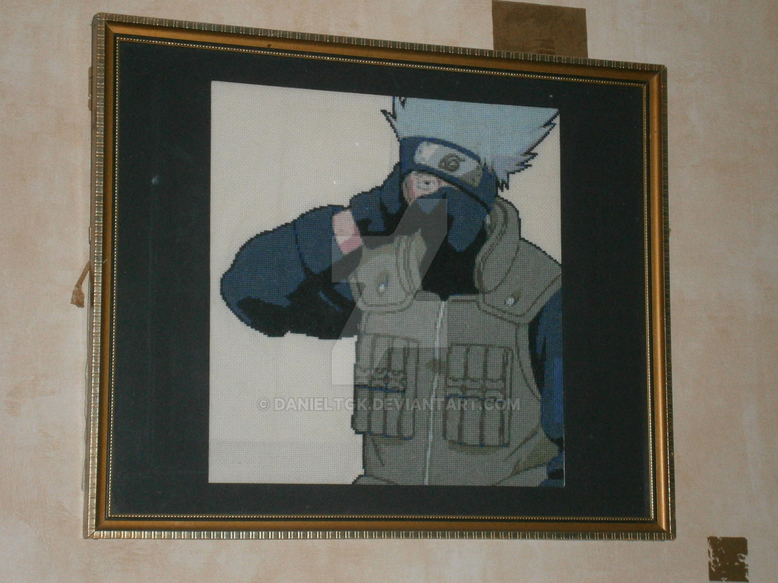 Kakashi Hatake Cross-stitch Framed