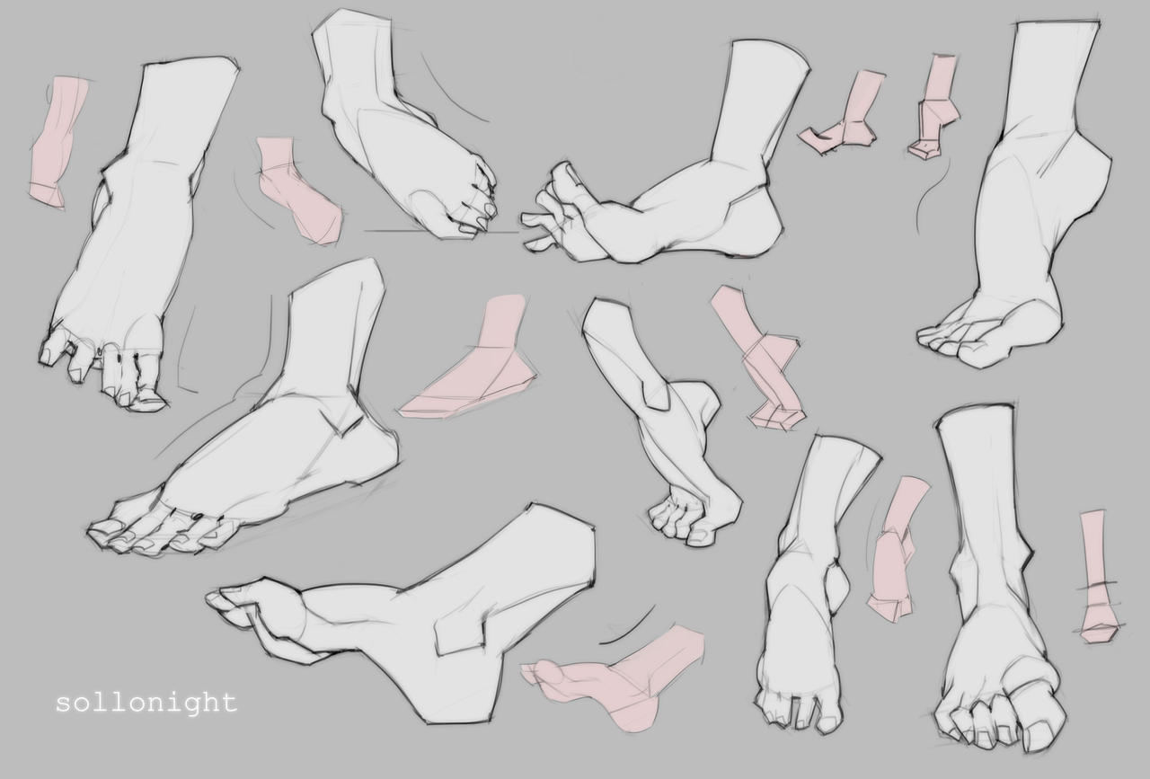 Foot Poses Deviantart Foot Practice by sollonight on DeviantArt