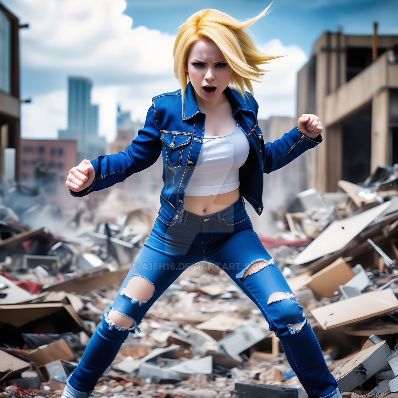 Android 18 cosplay by a16h16 on DeviantArt