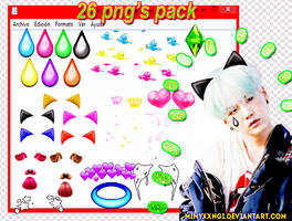 26 PNG PACK[TEARS,SNAPCHAT DOG,EMOJI CAT EARS,ETC]