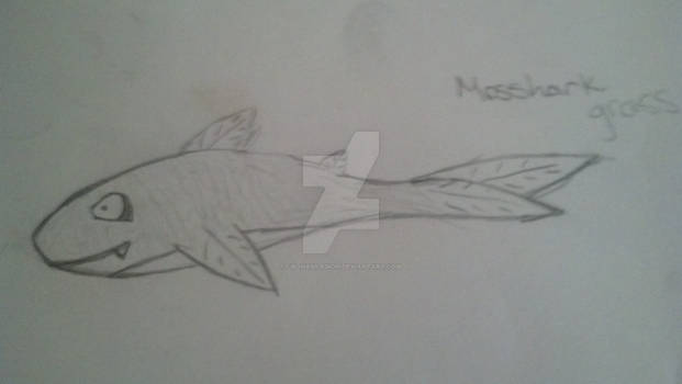 Tricova Dex #001 Mosshark, the Leaf Shark Pokemon