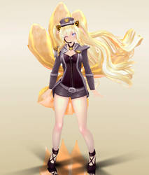 MMD SeeU Pop Star Ahri Cos 4K