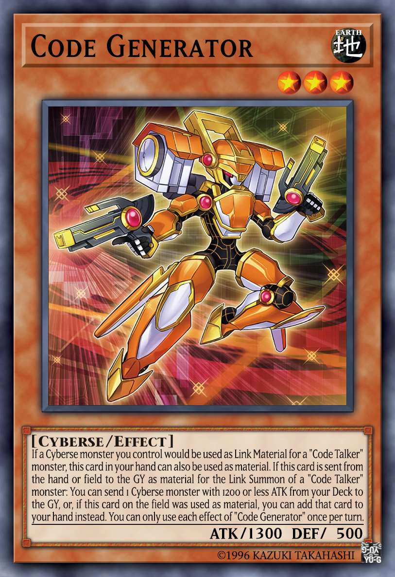 yugioh card art generator Blank Cards Code Generator by nhociory on