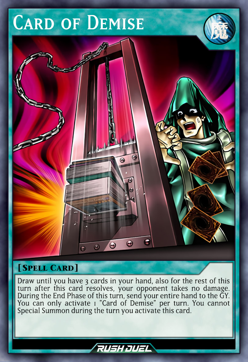 card of demise yugioh Yu-Gi-Oh! may be 1st or Unlimited Edition Card of Demise by nhociory