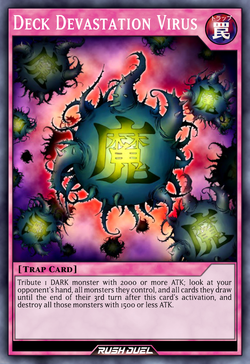 yugioh deck virus Yu-Gi-Oh! - Eradicator Epidemic (SDGU-EN034) - Structure 21: Gates of The Underworld - 1st Edition and all cards he/she draws (until the end of your opponents 3rd turn after this cards activation) All 5 Virus Cards In