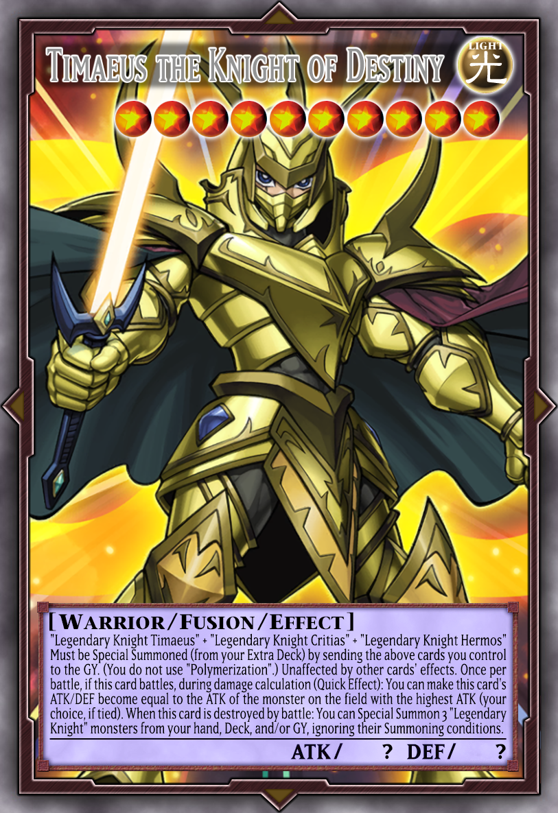 knight of destiny yugioh card 1st Edition Yu-Gi-Oh Card Yu-Gi-Oh! DRL2-EN001 Timaeus The Knight Of Destiny
