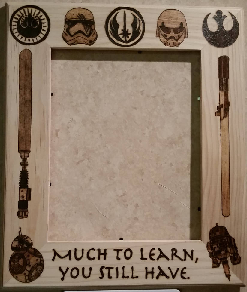 Woodburning Star Wars Themed Frame By Stepher17 On Deviantart Woodburning Star Wars Themed Frame By Stepher17