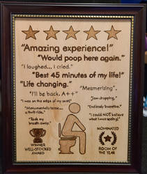 Woodburning - 5 Star Pooping Experience