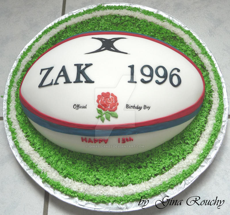 England Rugby Ball Cake By Ginas Cakes On Deviantart