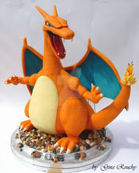 Charizard Pokemon Character Cake