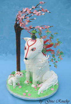 Okami and baby cake