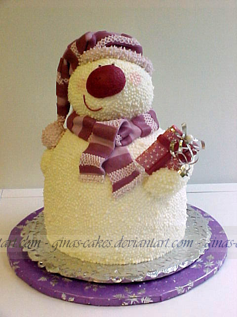 Snowman Cake