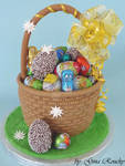 Egg Basket Cake by ginas-cakes