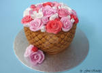 Pot of Flowers Cake by ginas-cakes