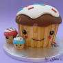 Kawaii Cupcake Cake