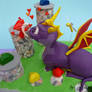 Spyro 3D Cake