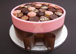 Pink Chocolate Box Cake by ginas-cakes