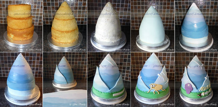 Adventure Time Cake Stages