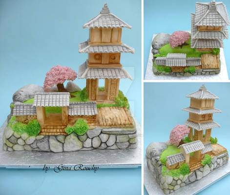 Ornamental Temple Cake