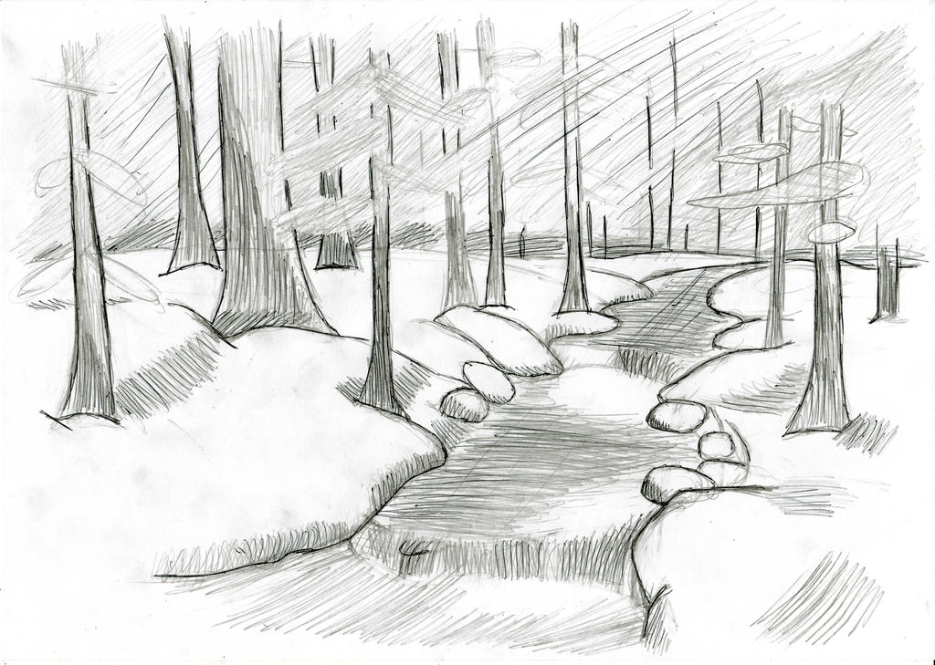 Drawed River forest river by SolomonDeGray on DeviantArt