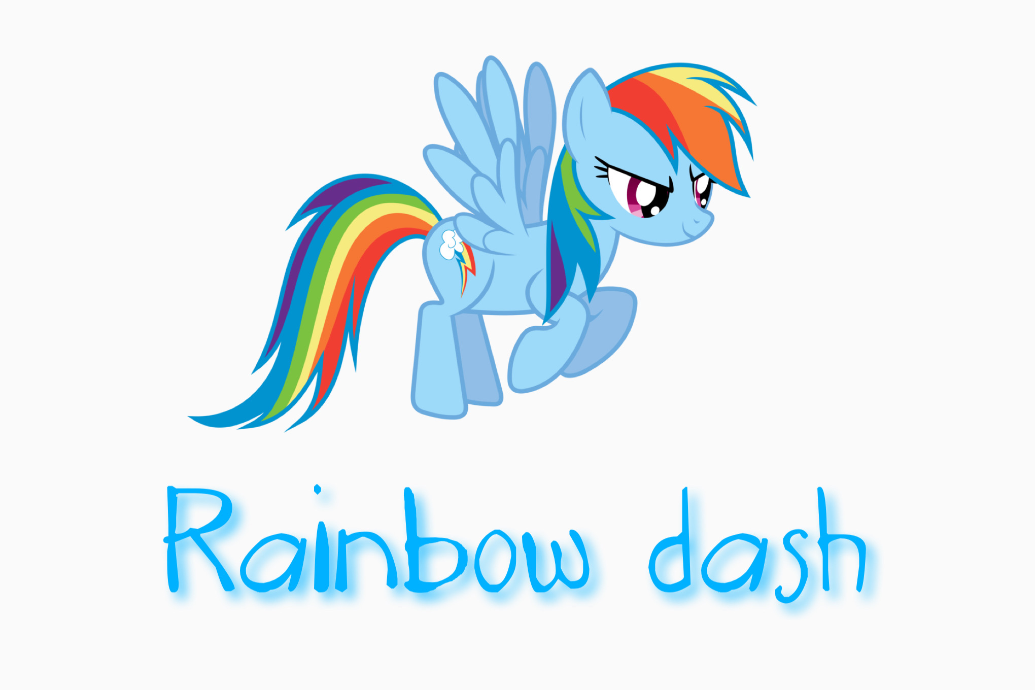 Rainbow dashes name written in BE letters by jaxbax12345 on DeviantArt