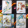 Lapras Arcanine Electabuzz Gyarados tcg fan art