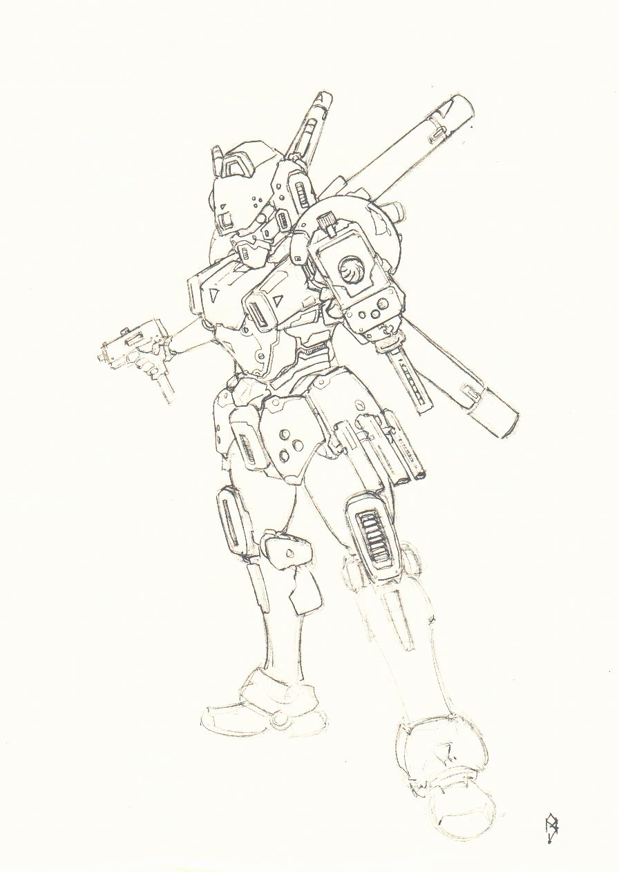 Freefall Mecha Doodle