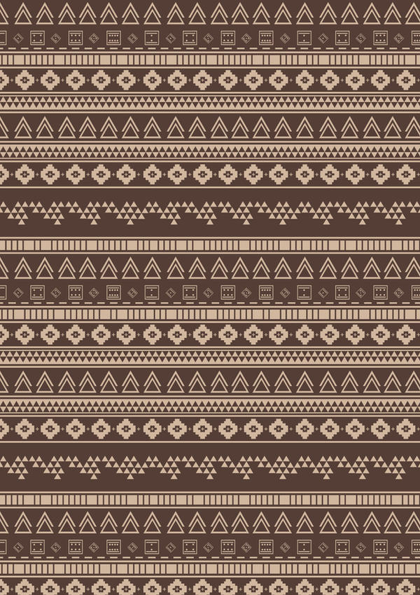 Aztec Inspired Pattern Earthtone 1 by redtomatogirl on DeviantArt