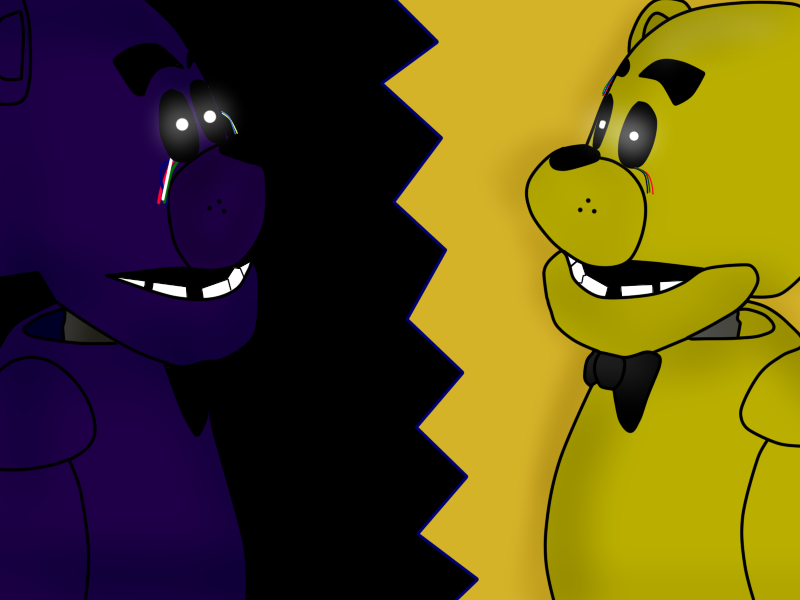 golden Freddy, shadow Freddy, Freddy