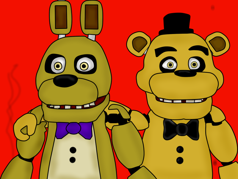 Fredbear and spring bonnie by fnafking1987x on DeviantArt