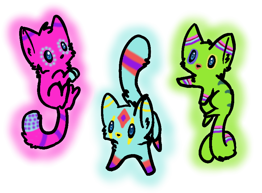 CHEAP Glowing Kitty Adopt (OPEN)