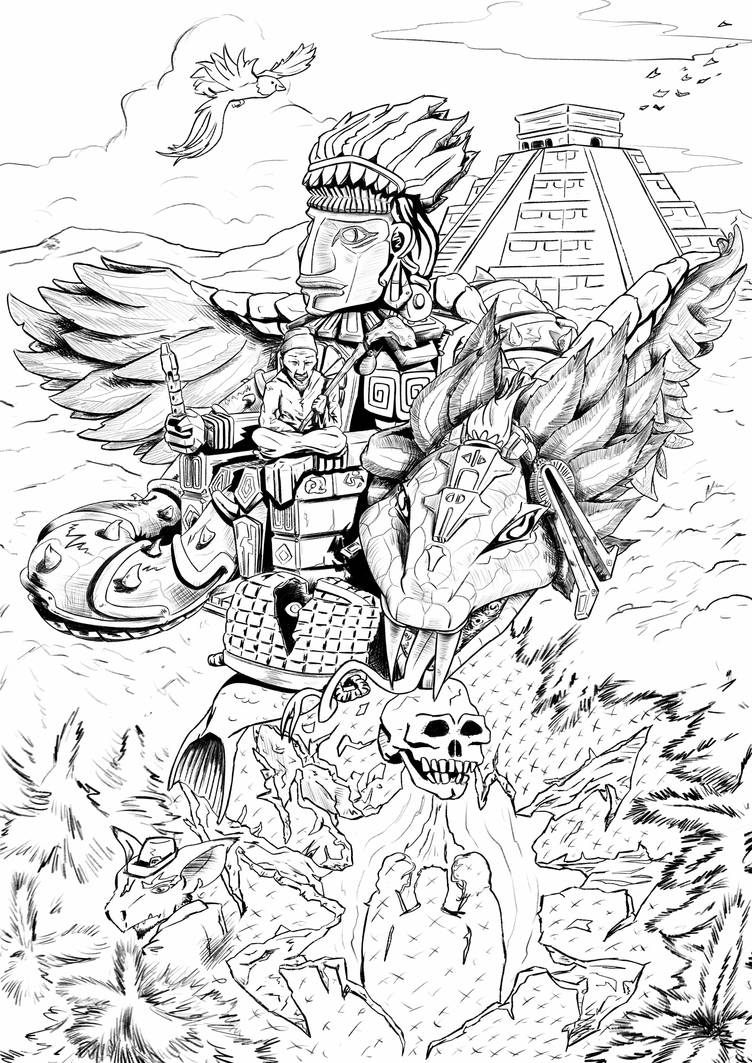 The Kukulkan Prophecy - Sketch by Czentara on DeviantArt
