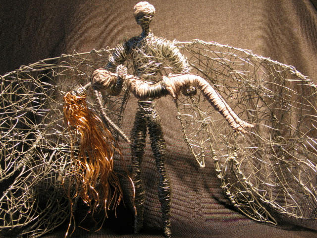 Barbarella and Pygar in Wire by reynaldomolinawire on DeviantArt