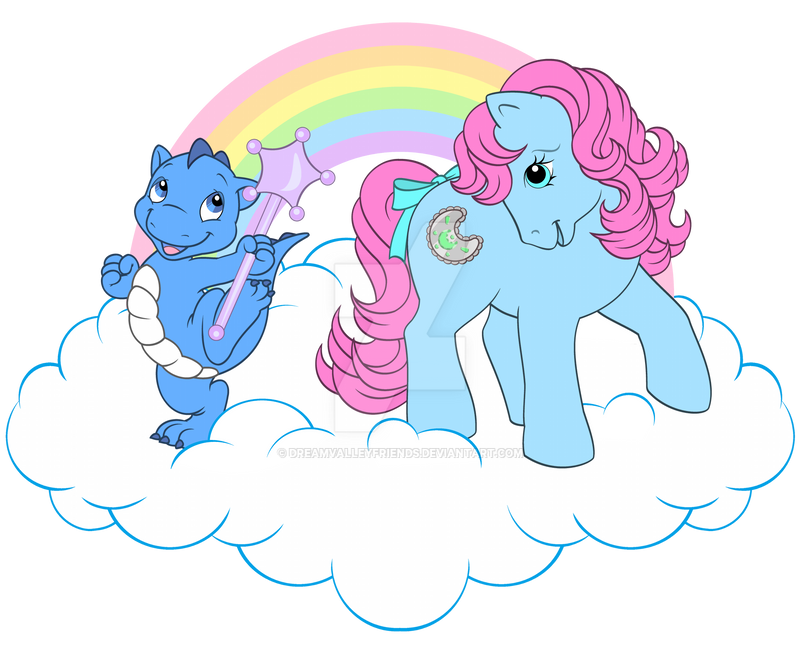 G1 MLP Princess Royal Blue and Smokey by DreamvalleyFriends on DeviantArt