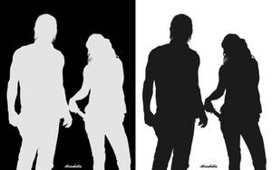 Daryl and Beth Silhouettes