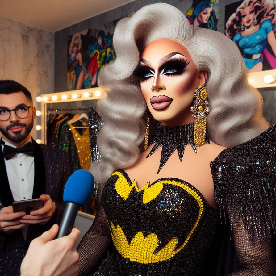 Undercover Sequins: Batman's Drag Dilemma by WitchLefeyTG on DeviantArt