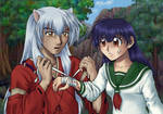 Inuyasha Kagome - care for you by SchneeAmsel