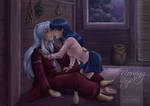 Inu Yasha Doujinshi - Morning Rays - Cover by SchneeAmsel