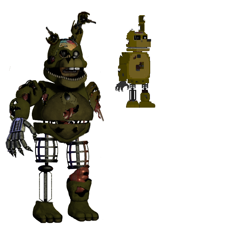 FNAF 4 Endoskeleton & Fredbear NEW Mini game 