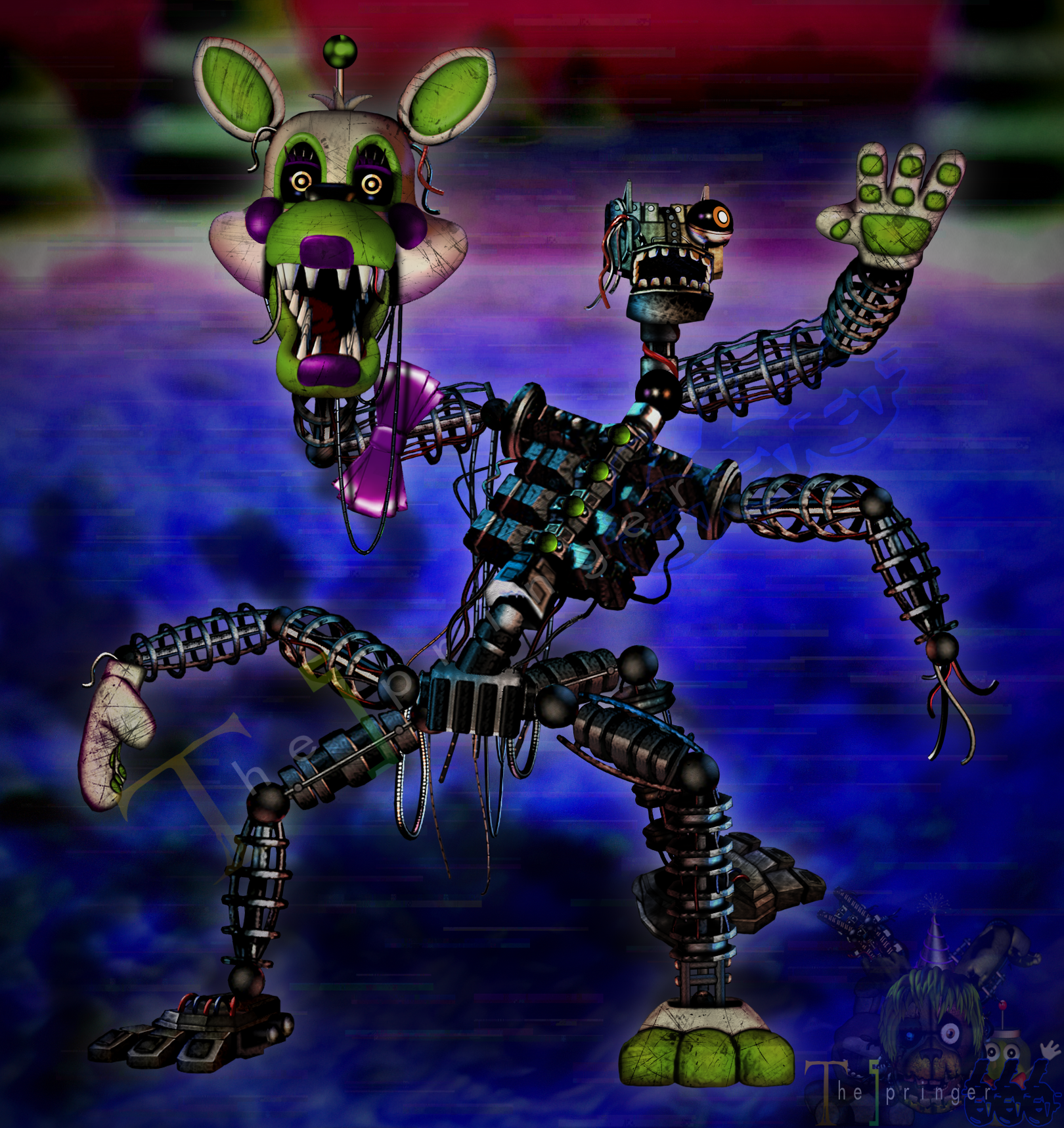 Stylized Withered Foxy- (FNaF2) by Theyseemerollan on DeviantArt