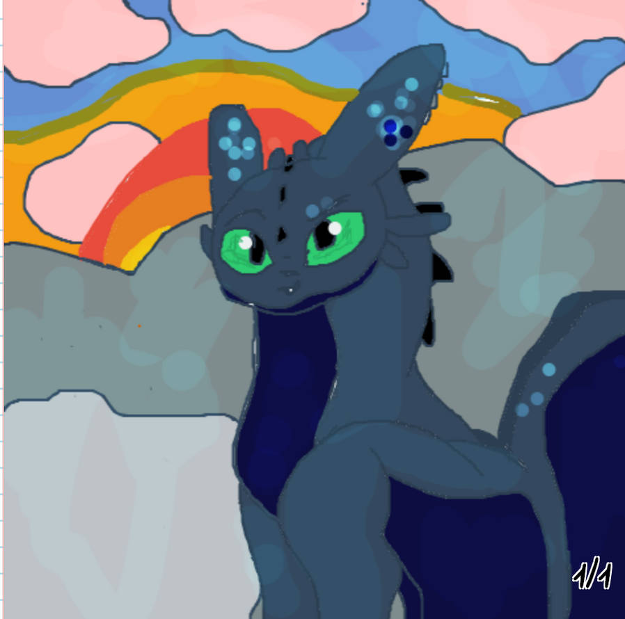 toothless in the sunset by jackalThesandwing on DeviantArt