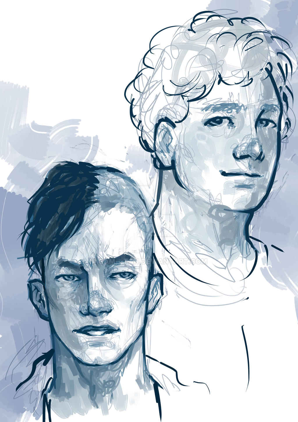 Carter and Caleb sketch