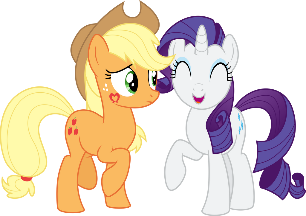 AJ and Rarity Plus Hoovsie